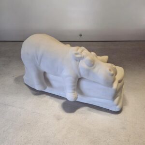 Shelf Laying Hippo on Rock