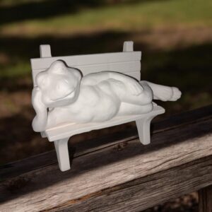 Fat Frog on Bench