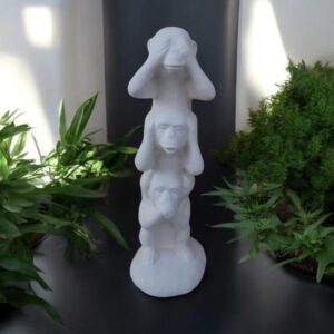 Hear, See, Speak No Evil Holder Bunnies Stacked