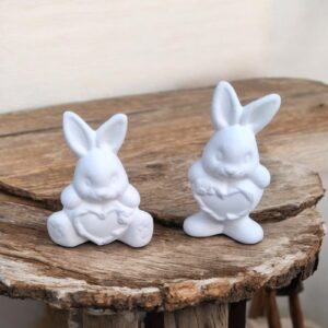 Heart Bunnies (Set of 2)