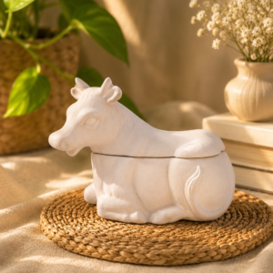 Cow Butter Dish Realistic