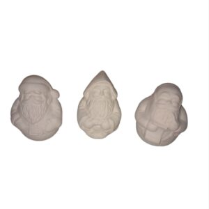 Round Santas Small Set of 3