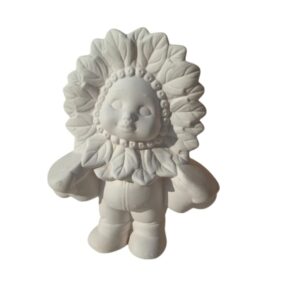 Poinsetta Baby Holding Flower Pots