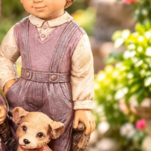 Victorian Boy with Dog (Code 4907)